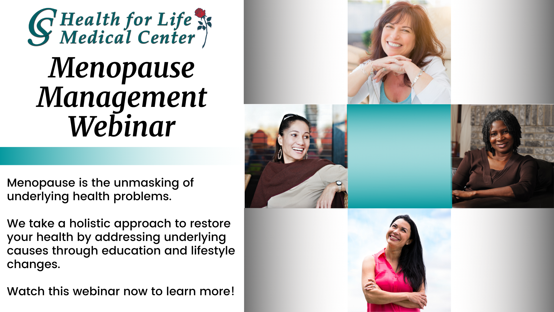 Couri & Smyth Health For Life - Menopause Management - On Demand Webinar